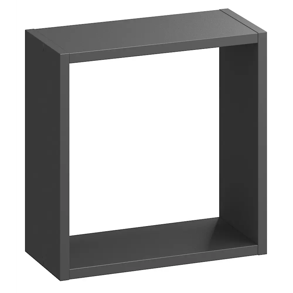 Стеллаж SPACEO KUB 1/2К, 36х36х15,9 см, цвет графит 82037448 STLM-2080967 