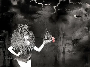 MOMENTI Авторский художественный принт Crazy home paintings Nc-007