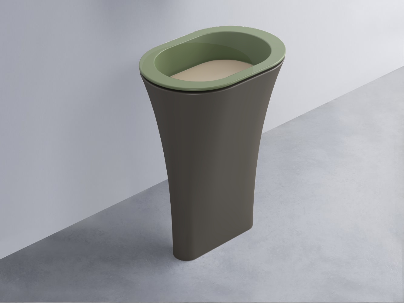 AMLA65-AG+AMPILO-AV+AMCOLO-FN Раковина Amedeo Ovale отдельностоящая cielo Enjoy + Amedeo Ceramica Cielo