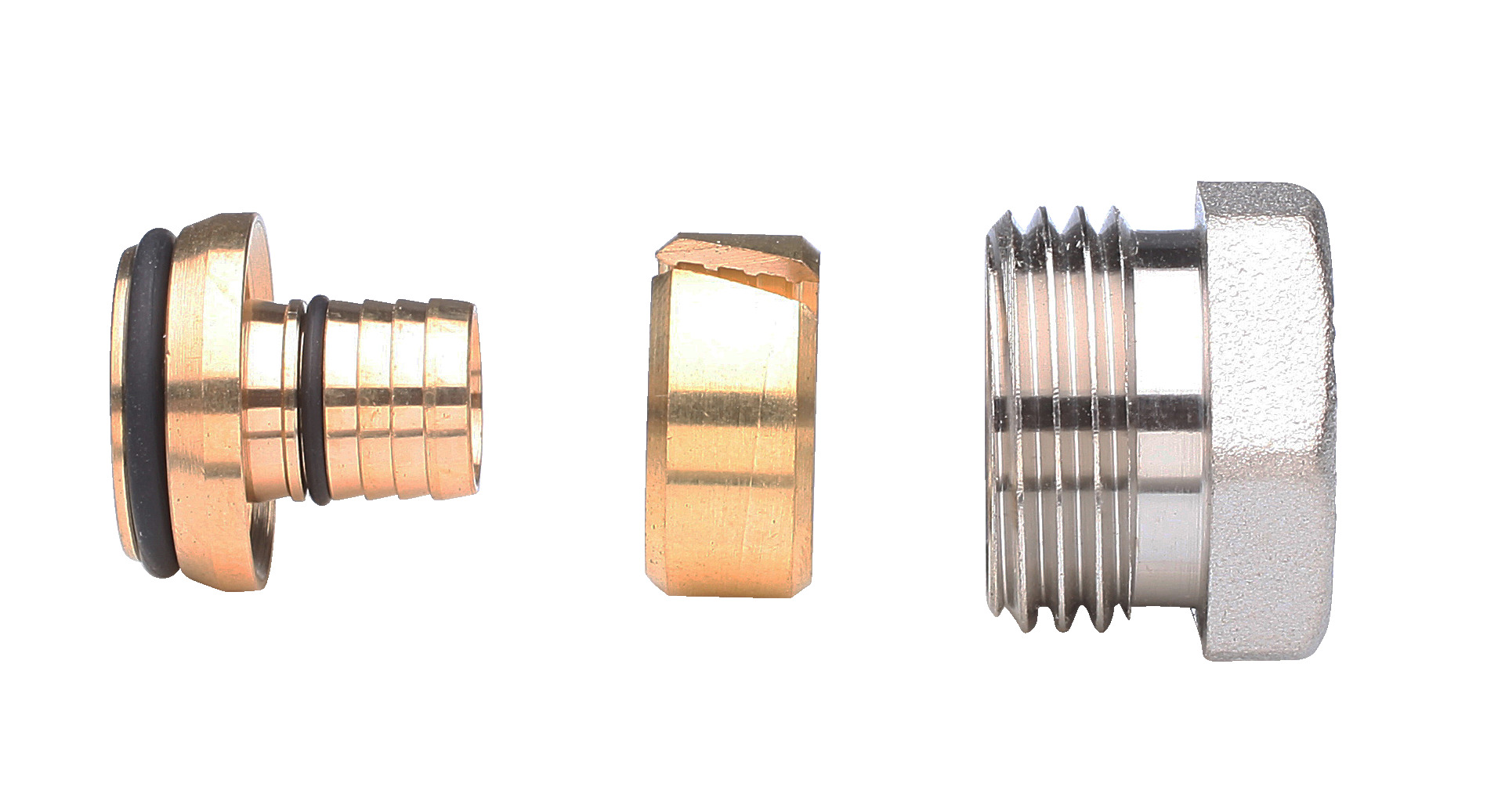 Danfoss Фитинги для полимерных труб (PEX) Уплотн. фитинги PEX 14х2 G1/2'' нар 013G4144  - Вид №1