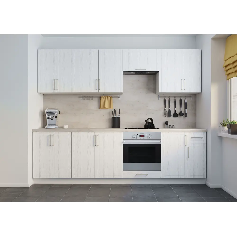 Кухонный шкаф напольный угловой Агидель 100x82.5x58 см МДФ цвет белый DELINIA STLM-2117354 - Вид №7