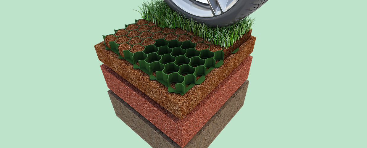 Salvaverde Защита дорожек с газоном Geoplast  - Вид №1