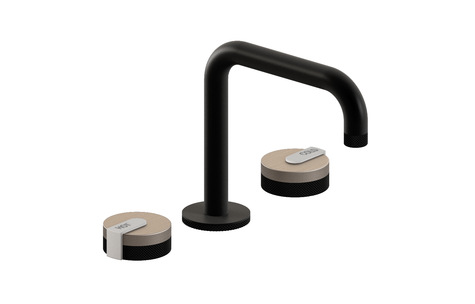 E-11511-R1SN-L1WT-MBK Смеситель для умывальника на 3 отвертия GRAFF MOD+