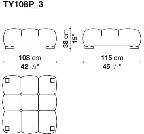 Модульный тканевый диван B&B Italia Tufty Time ARCH-00125265 - Вид №12