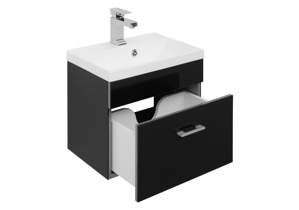 Мебель для ванной Aquanet Верона NEW 50 черный (подвесной 1 ящик) 00231054 - Вид №3
