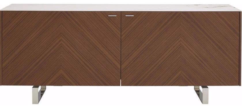 Ligne Roset Комод из фанерованной древесины с распашными дверцами sun-id-1408675 - Вид №1