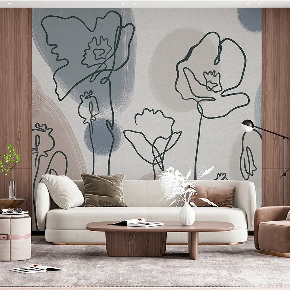 Фотообои Изящные линии флизелиновые 300x270 см L13-560 85283351 STLM-2029151 FBRUSH 3D FLIZART - Вид №2