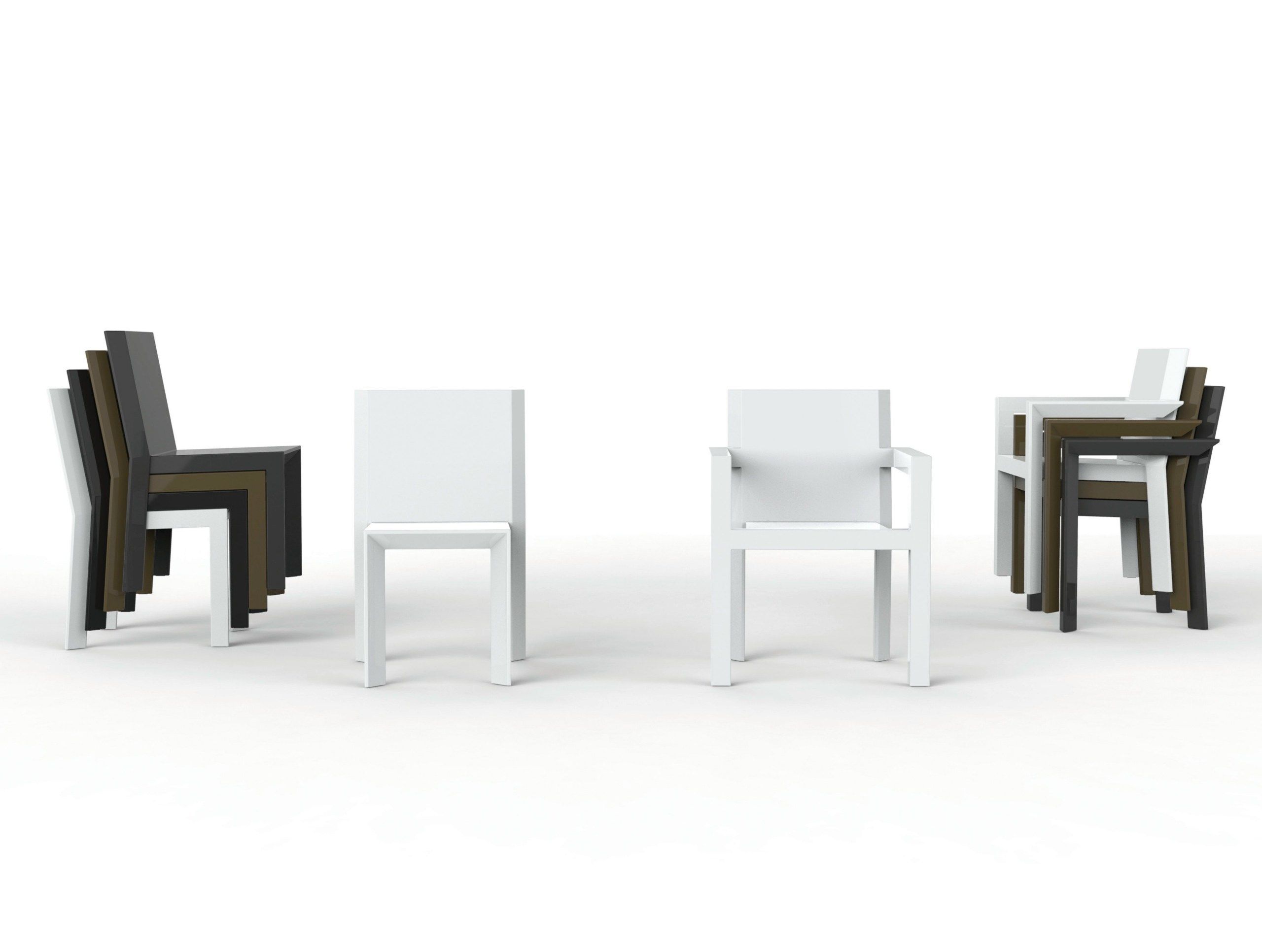 Штабелируемый садовый стул с подлокотниками Vondom рамка ARCH-00029048 - Вид №3