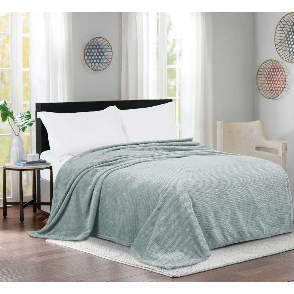 Плед Ryazan 140x200 см искусственный мех цвет светло-серый СТОЛИЦА ТЕКСТИЛЯ STLM-2053786 - Вид №3