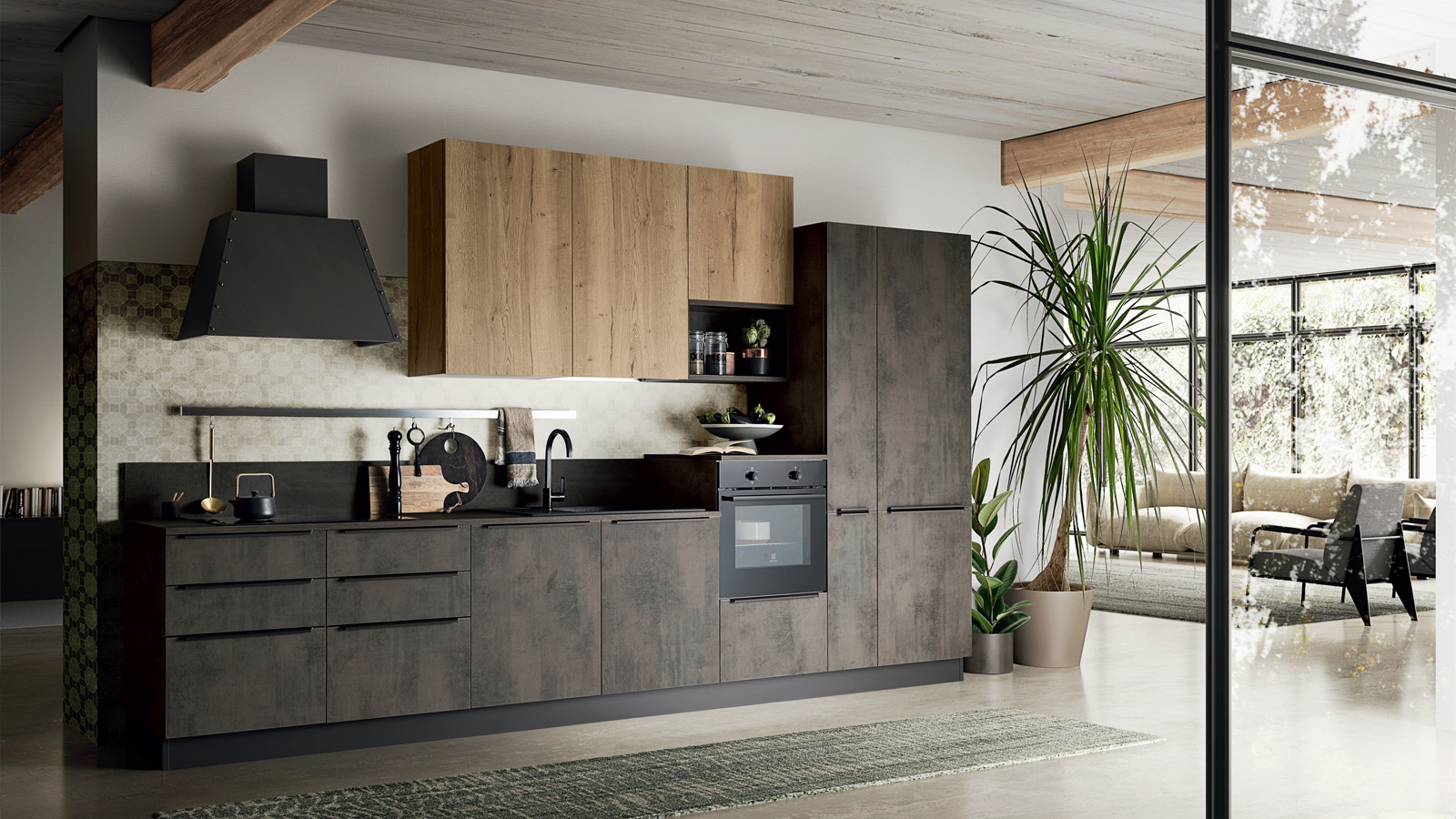 Easy 021  Кухонный гарнитур Ar-Due Effetto legno