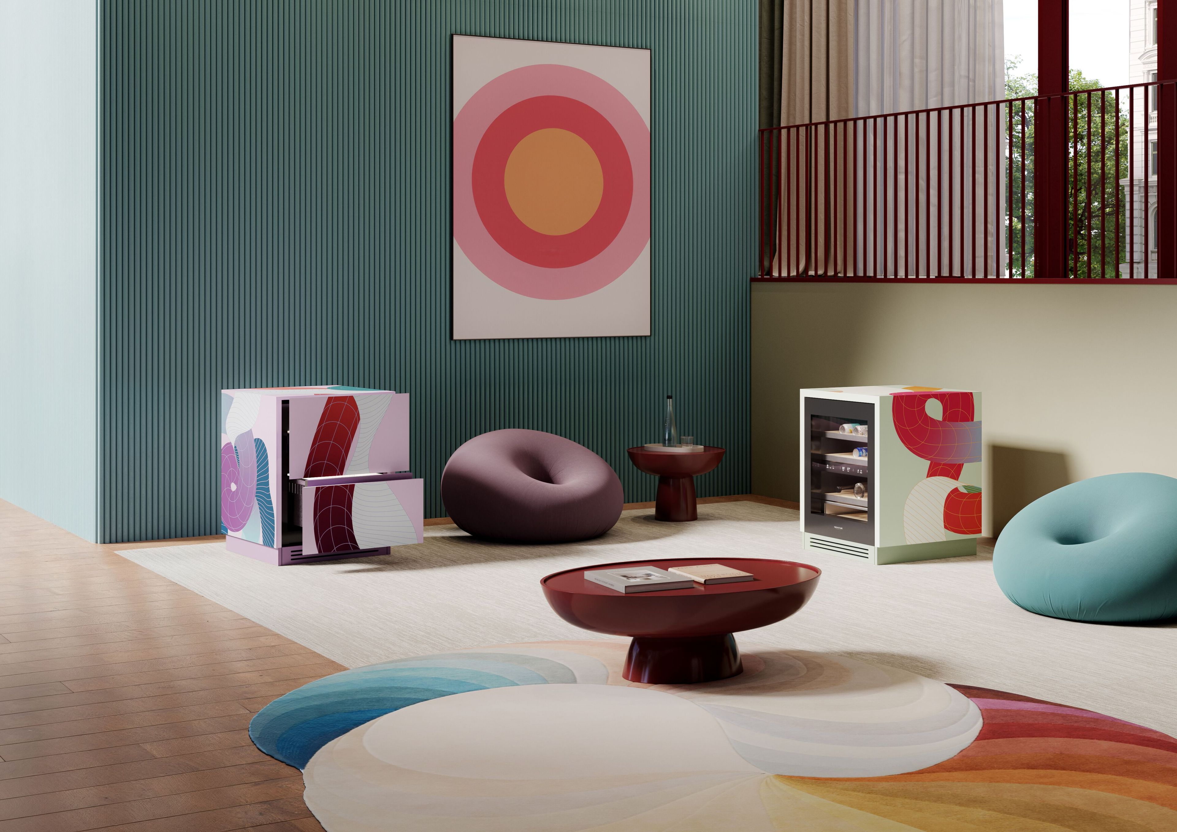 Холодильник с откидным верхом SKS | Signature Kitchen Suite двойной код ARCH-00009897 - Вид №2