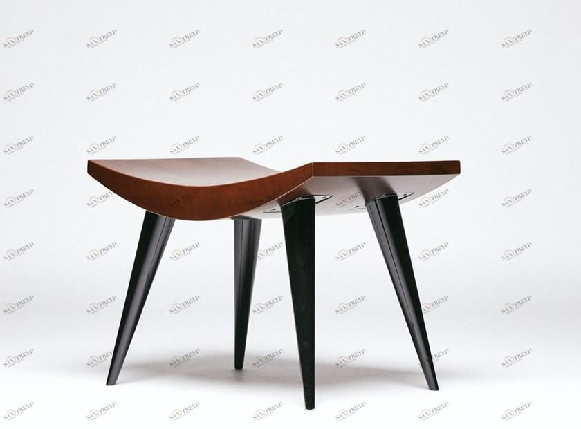 REDA AMALOU DESIGN Низкий табурет из ореха Jah sun-id-1444910