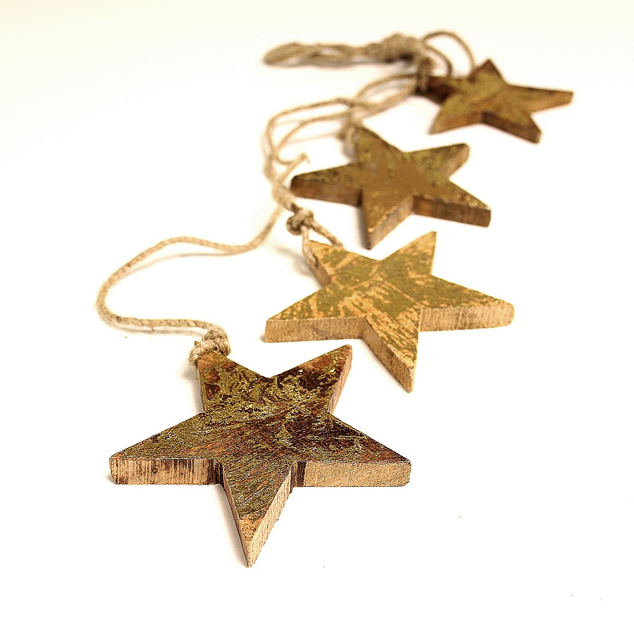 Гирлянда подвесная Golden Stars, 4 шт Enjoyme ENNY0028 - Вид №1