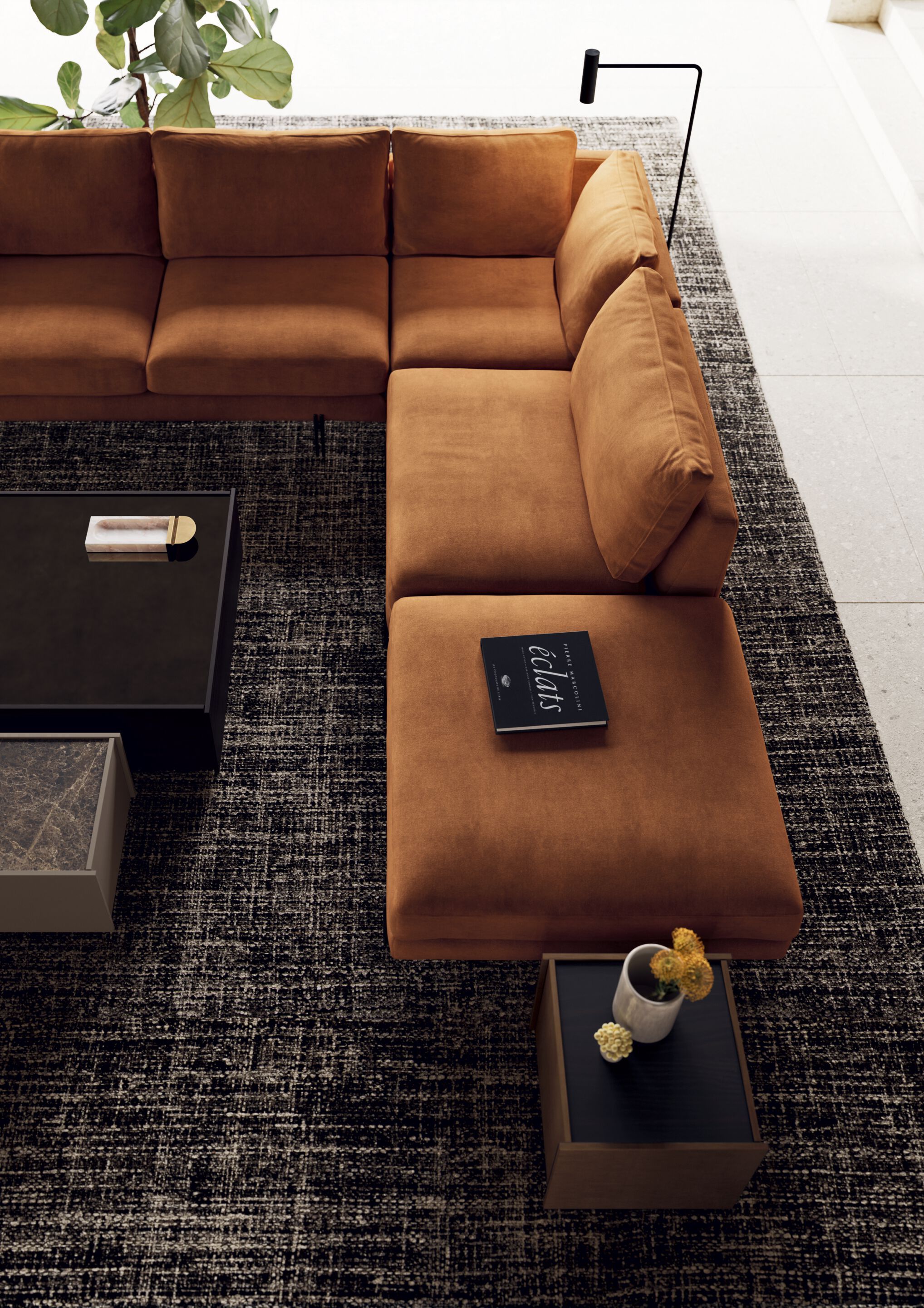 Угловой диван из ткани Kico Living Complements ARCH-00140210 - Вид №2