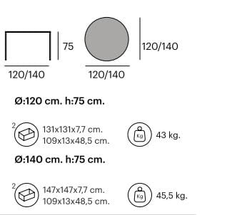 Круглый стол из тикового дерева Pilma SPIDER ARCH-00053957 - Вид №3