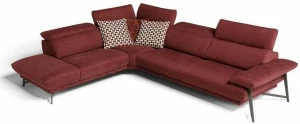 Egoitaliano Откидной угловой диван из ткани с подголовником Anaise