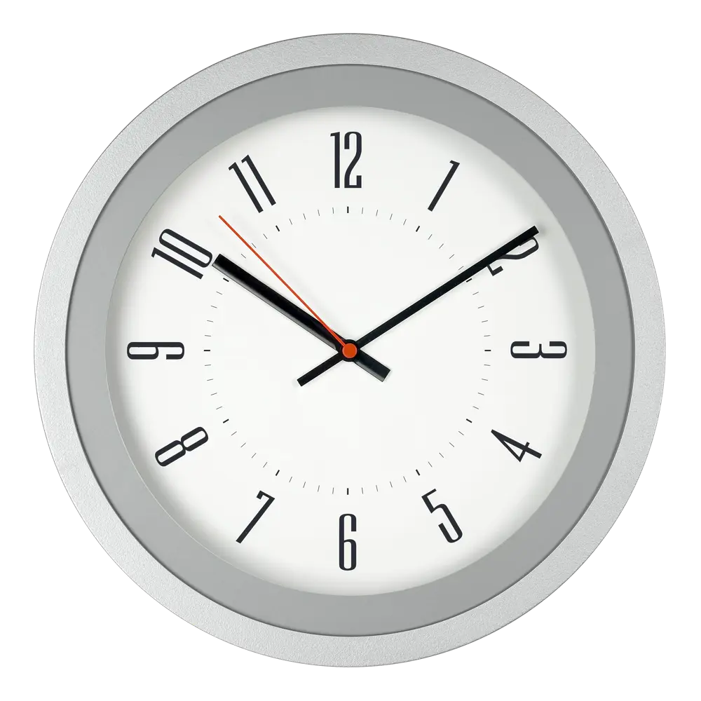 Часы настенные Элемент d30 см цвет серебристый TROYKATIME HI-TECH STLM-2046678