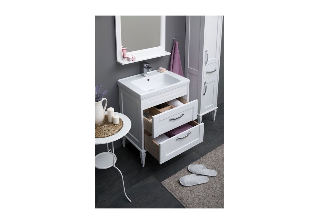 Тумба с раковиной Aquanet Денвер 65 белый 0019921000197962 - Вид №6
