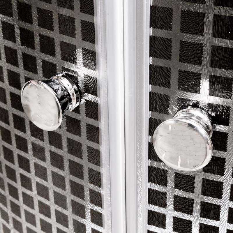 BМ4590 LED с гм. BLACK Душевая кабина DETO Серия ВМ L 890 с гм. и эл. BLACK - Вид №1