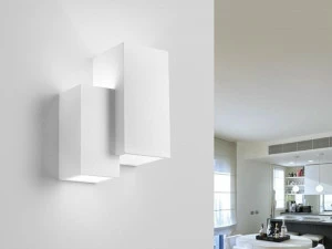 Tecnico Светодиодный настенный светильник прямого и отраженного света из гипса Heraea