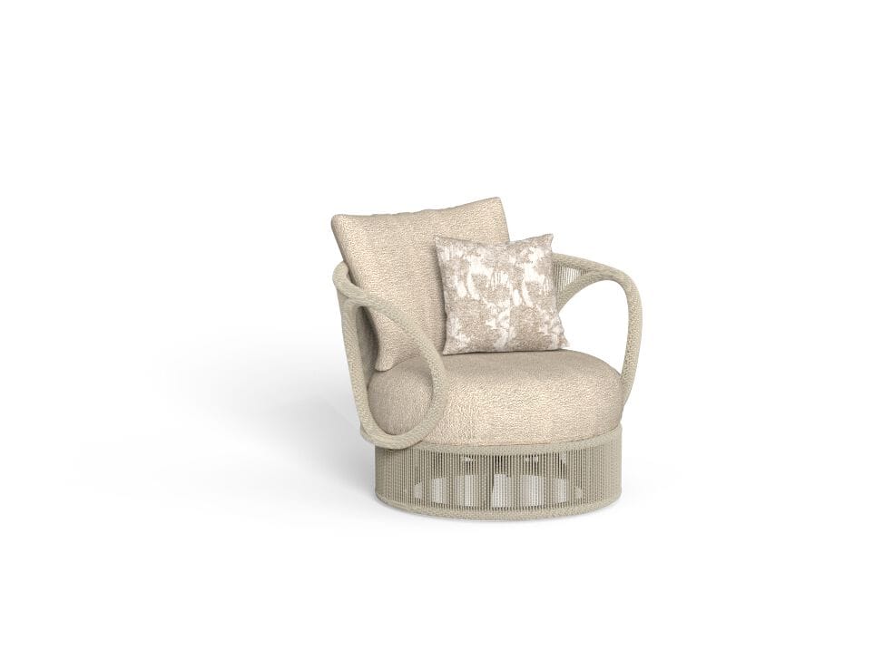 Тканевое вращающееся садовое кресло с подлокотниками Talenti Karen ARCH-00150077 - Вид №1