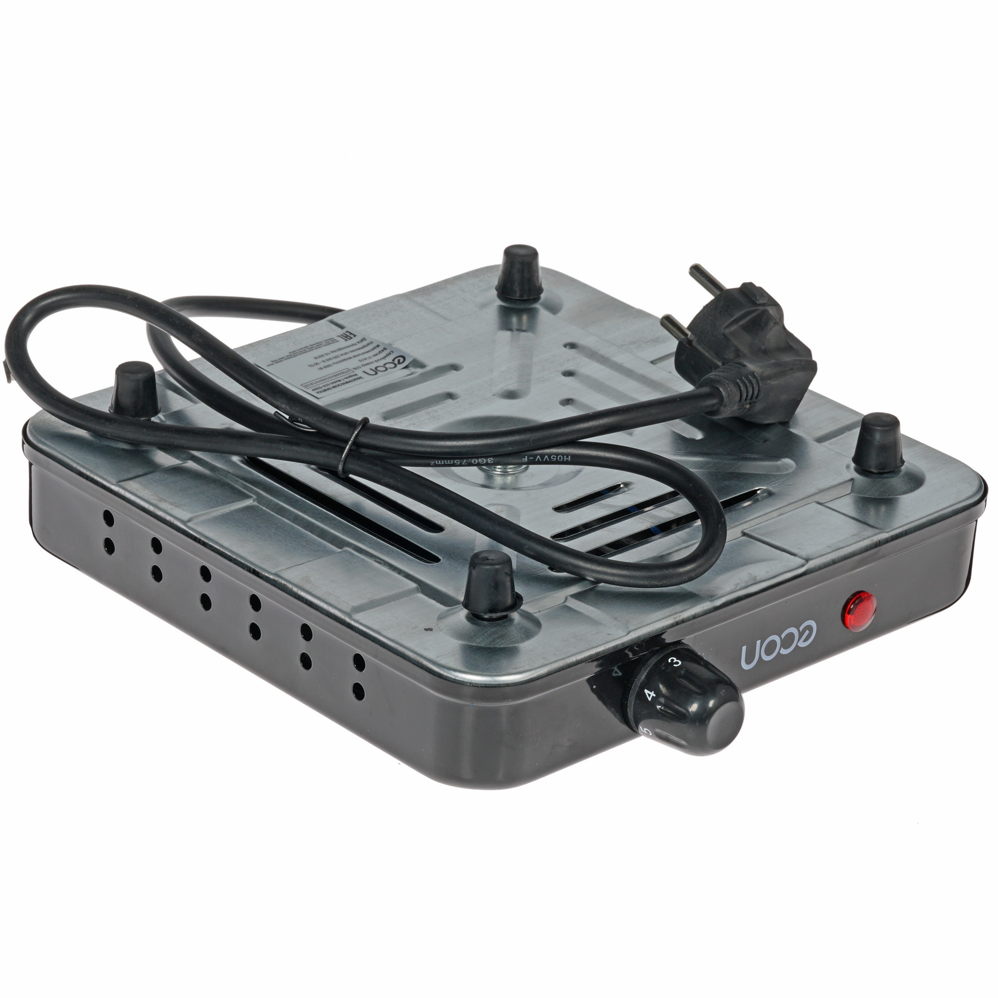 8151324 Плита компактная электрическая ECON ECO-132HP черный STDN-0105697 - Вид №3