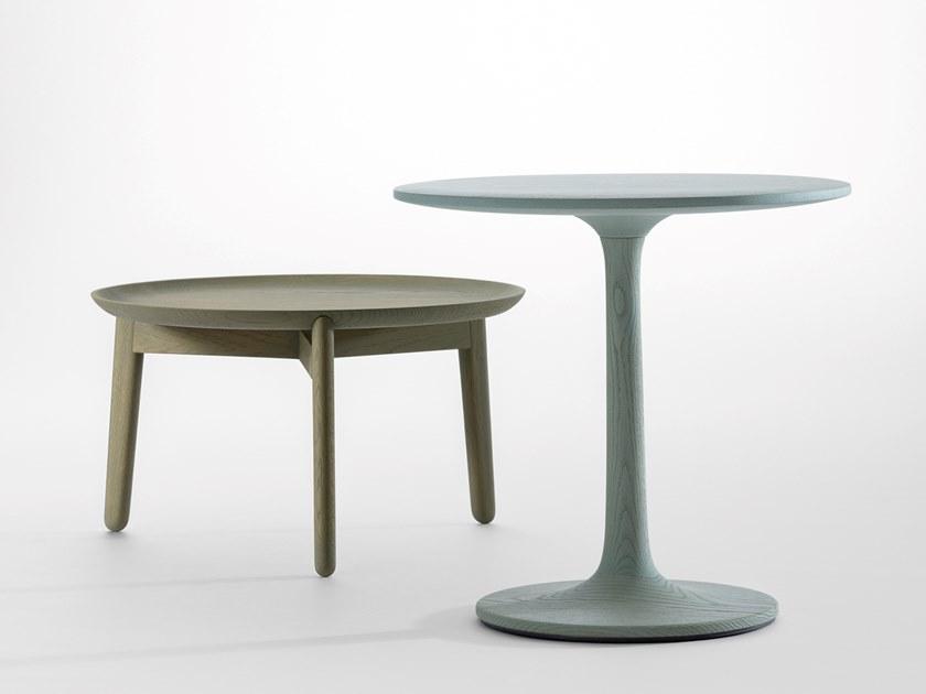 ZEITRAUM Низкий круглый деревянный журнальный столик sun-id-1357035 - Вид №1