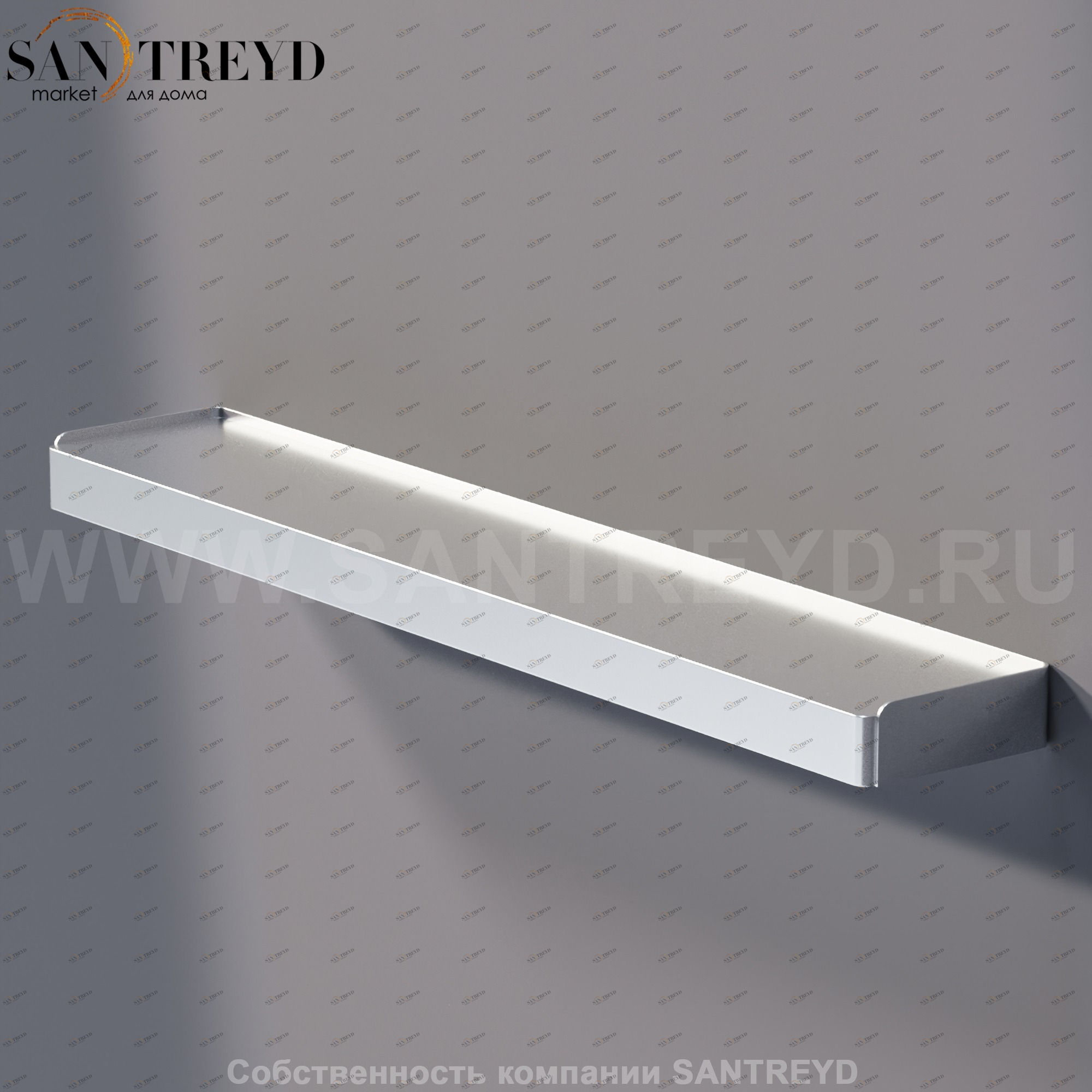 Agape MACH Полка 60 см хромированный сатин AMAC0651SP