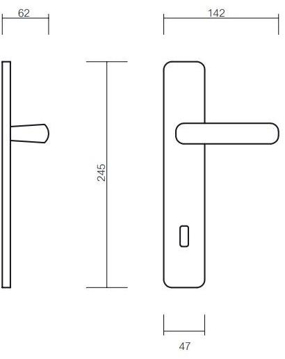 Pasini Ручка из латуни на пластине с накладкой Meteor 3230 Météor - Вид №2
