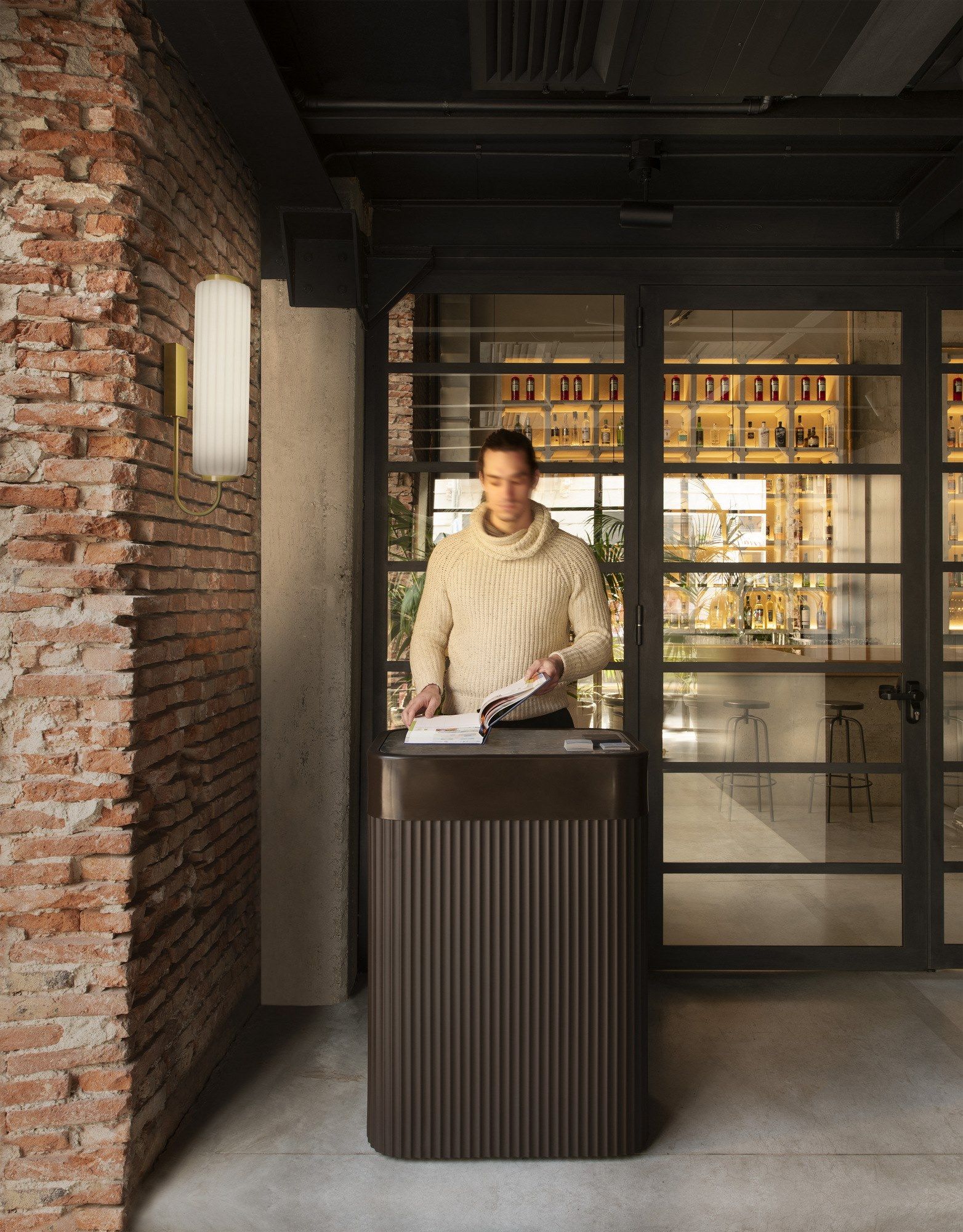 Светодиодный настенный светильник из полиэтилена SLIDE Cordiale ARCH-00141738 - Вид №2