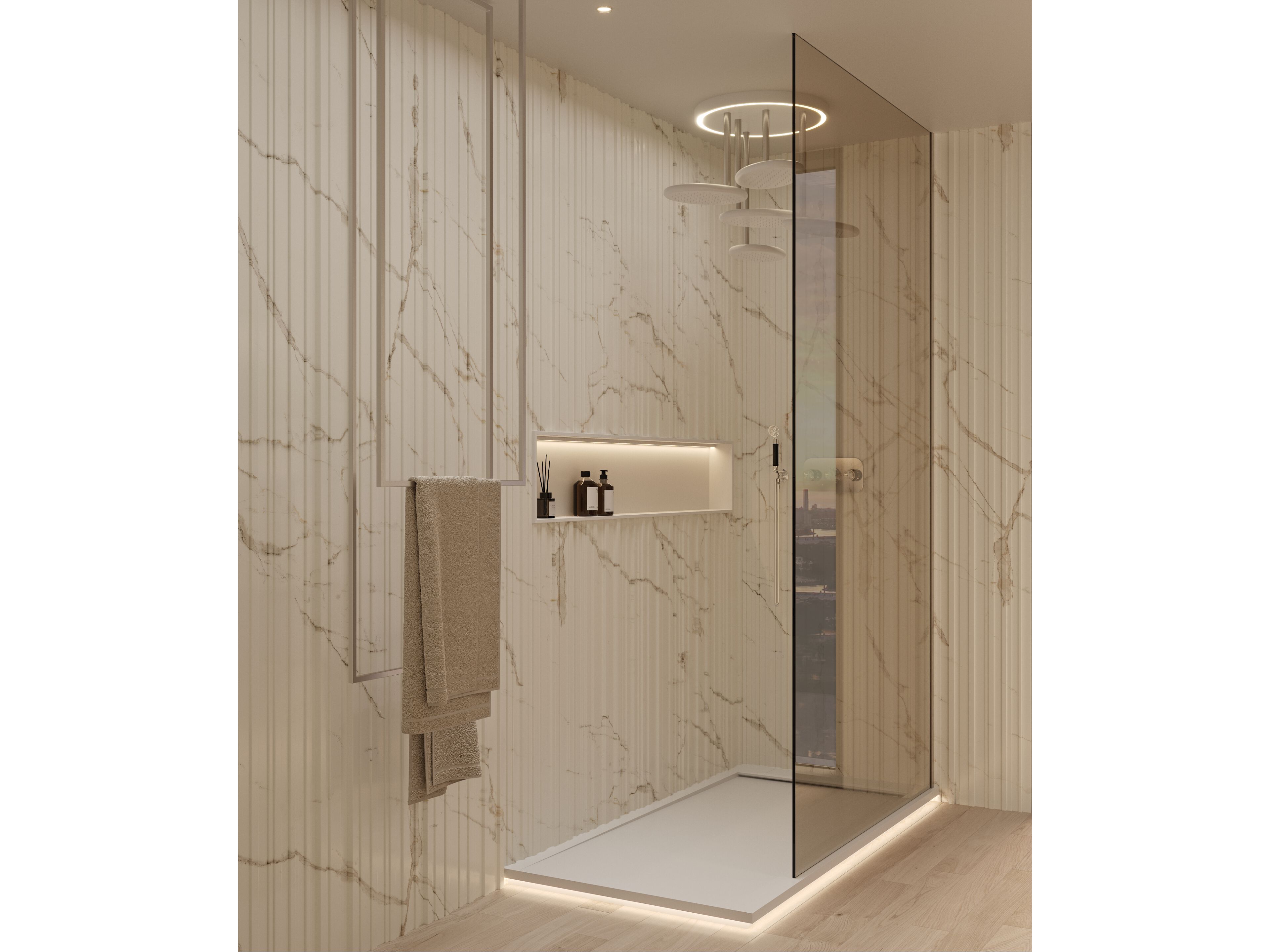 Потолочная душевая головка Corian® MOMA Design METEORA ARCH-00076398 - Вид №1