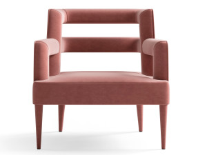 Тканевое кресло с подлокотниками