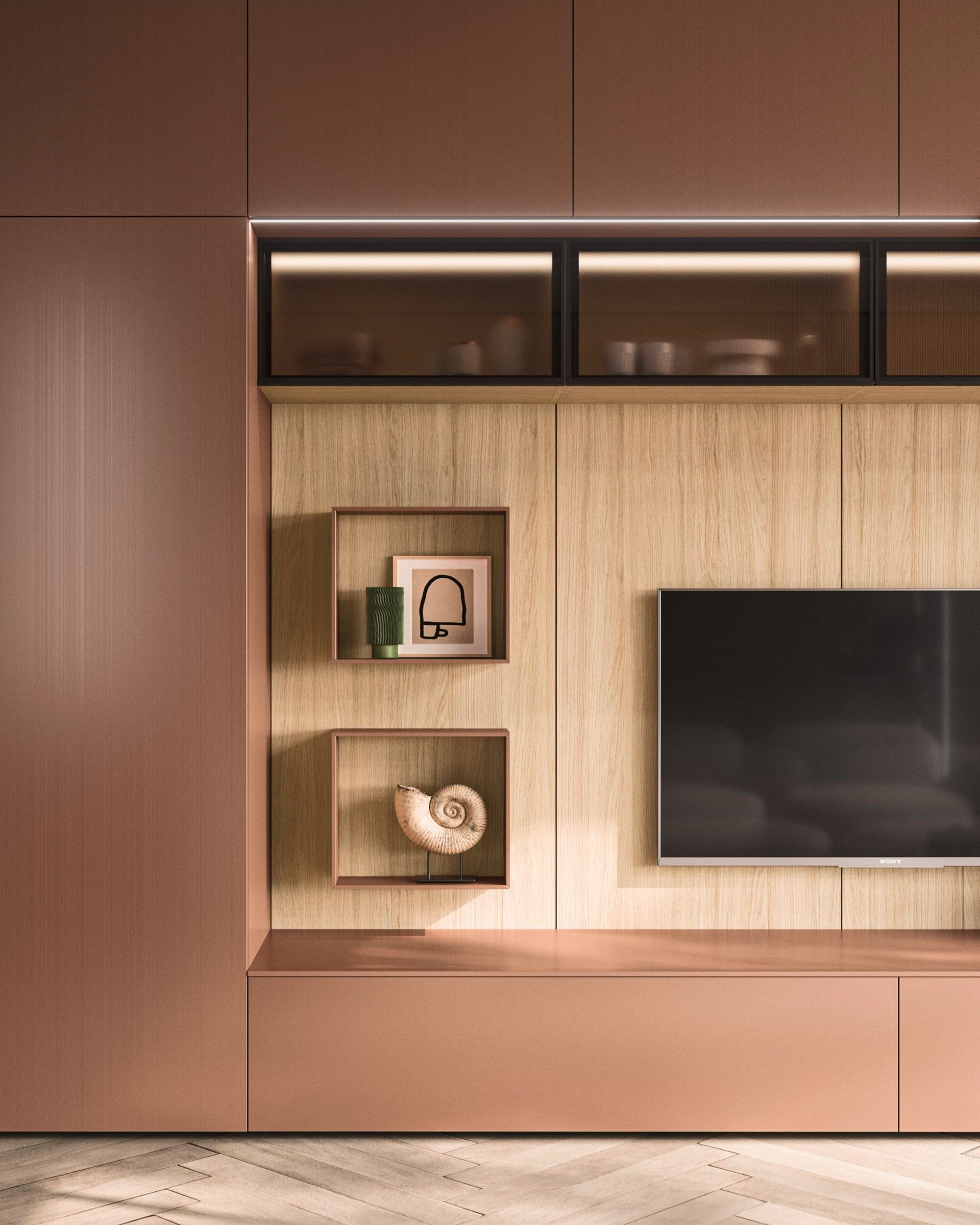 Деревянная оборудованная стена Arrital Feeling Home ARCH-00117584 - Вид №2