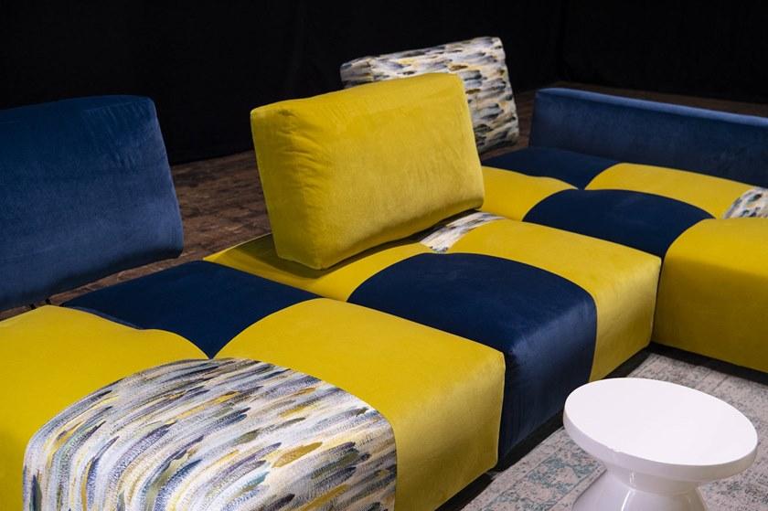 Gobbo Salotti Модульный диван со съемным чехлом из ткани с шезлонгом sun-id-1441829 - Вид №10