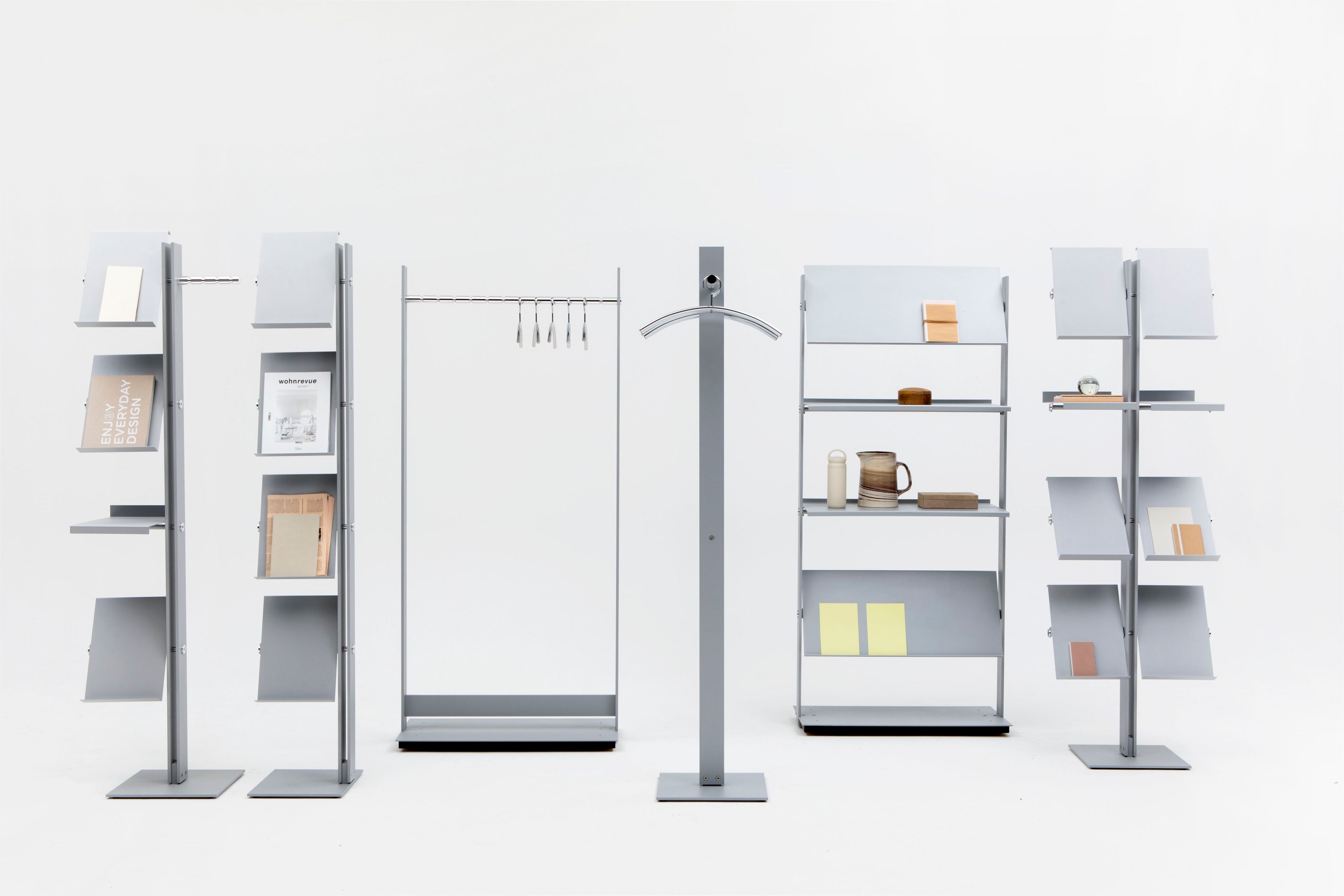 Стальная стойка для журналов с порошковым покрытием Cascando FLEXXIBLE SINGLE ARCH-00088073 - Вид №3