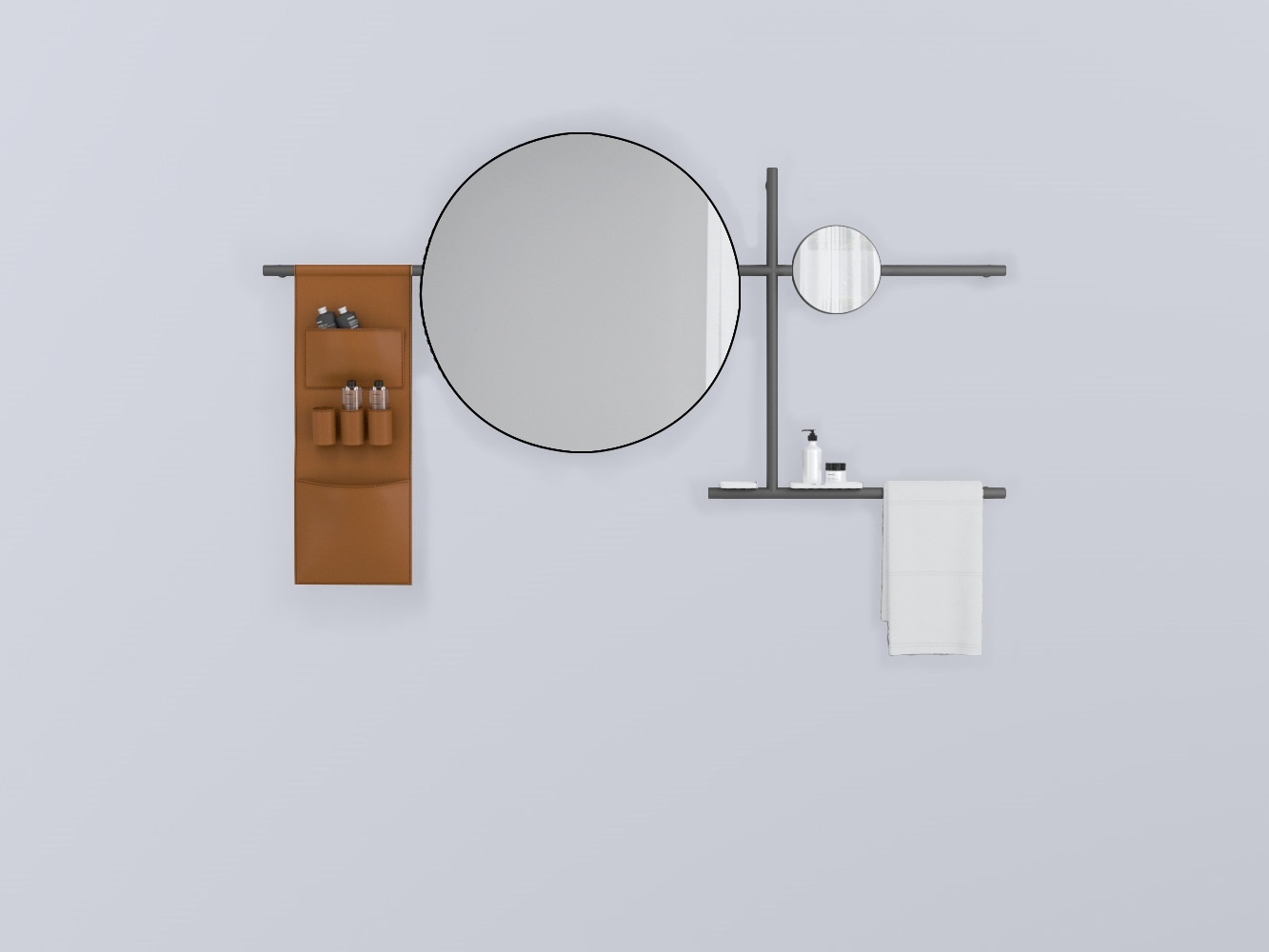 SWSTT-CM+SWSPT-NM+SWSPI-CM+SWM10-BI+SWM20-BI+SWSCT-NA . круглый стали cielo Siwa Ceramica Cielo