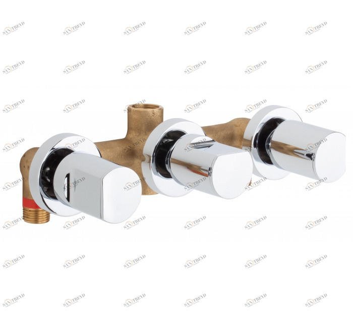 GENEBRE 68116 07 45 66 Встраиваемый смеситель для ванны 8 дюймов с переключателем 