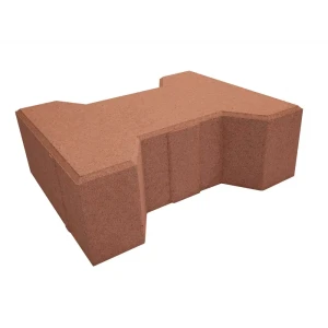 Плитка тротуарная Тавр 182x157.5x70 мм цвет красный 85263249 STLM-2070108