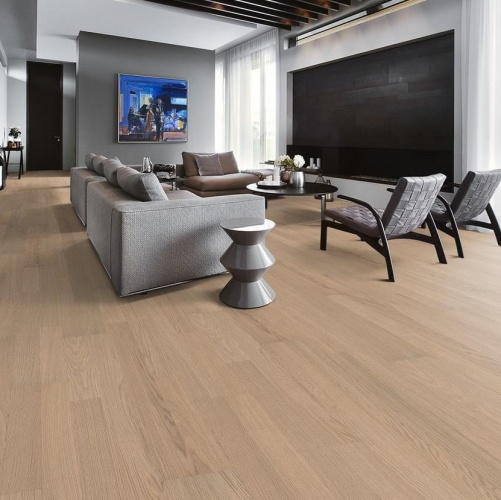 Паркетная доска Kahrs Дуб Прилив Линнея Полуматовая Брашированная 2600200571 - Вид №14