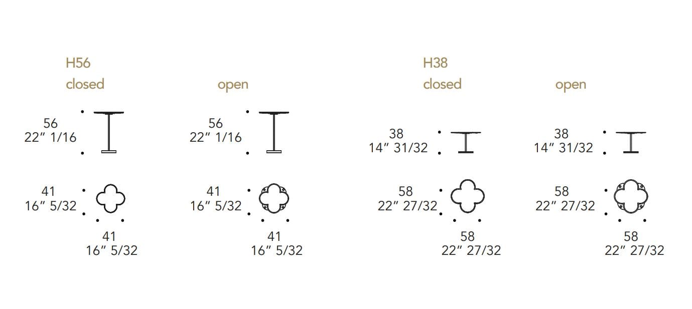 Хромированный металлический журнальный столик REFLEX FIORE 40&55 ARCH-00003907 - Вид №8