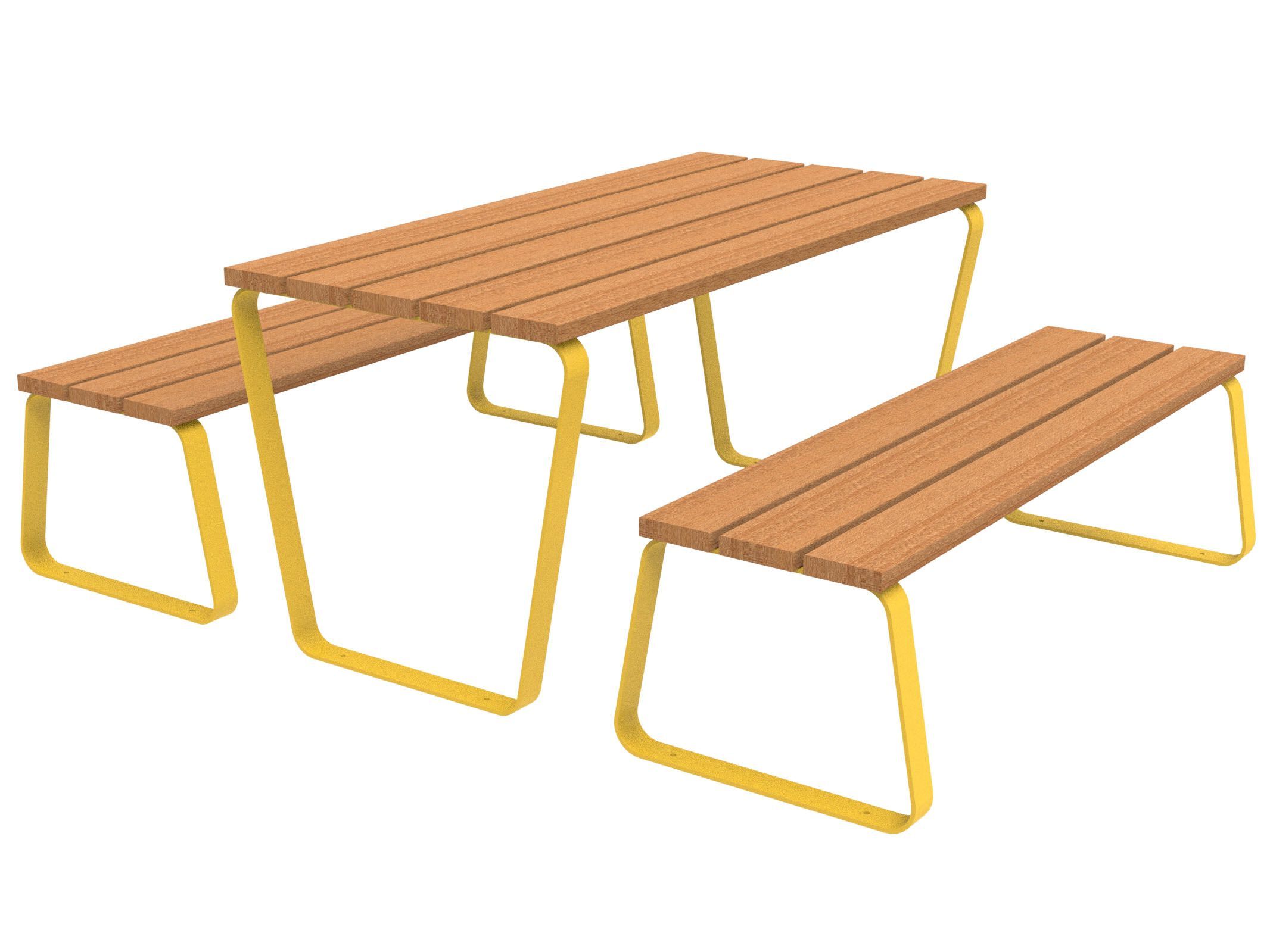 Стол для пикника со встроенными скамейками Lazzari Sunny ARCH-00041799 - Вид №2