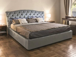 Longhi Двуспальная кровать из ткани с тафтинговым изголовьем Loveluxe 2014 – royal collection W 825