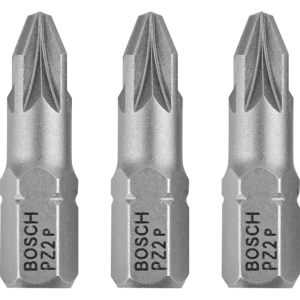 Бита ударная крестовая Bosch Extra Hard 2607001558 PZ2x25 мм, 3 шт. 82011195 STLM-2072517