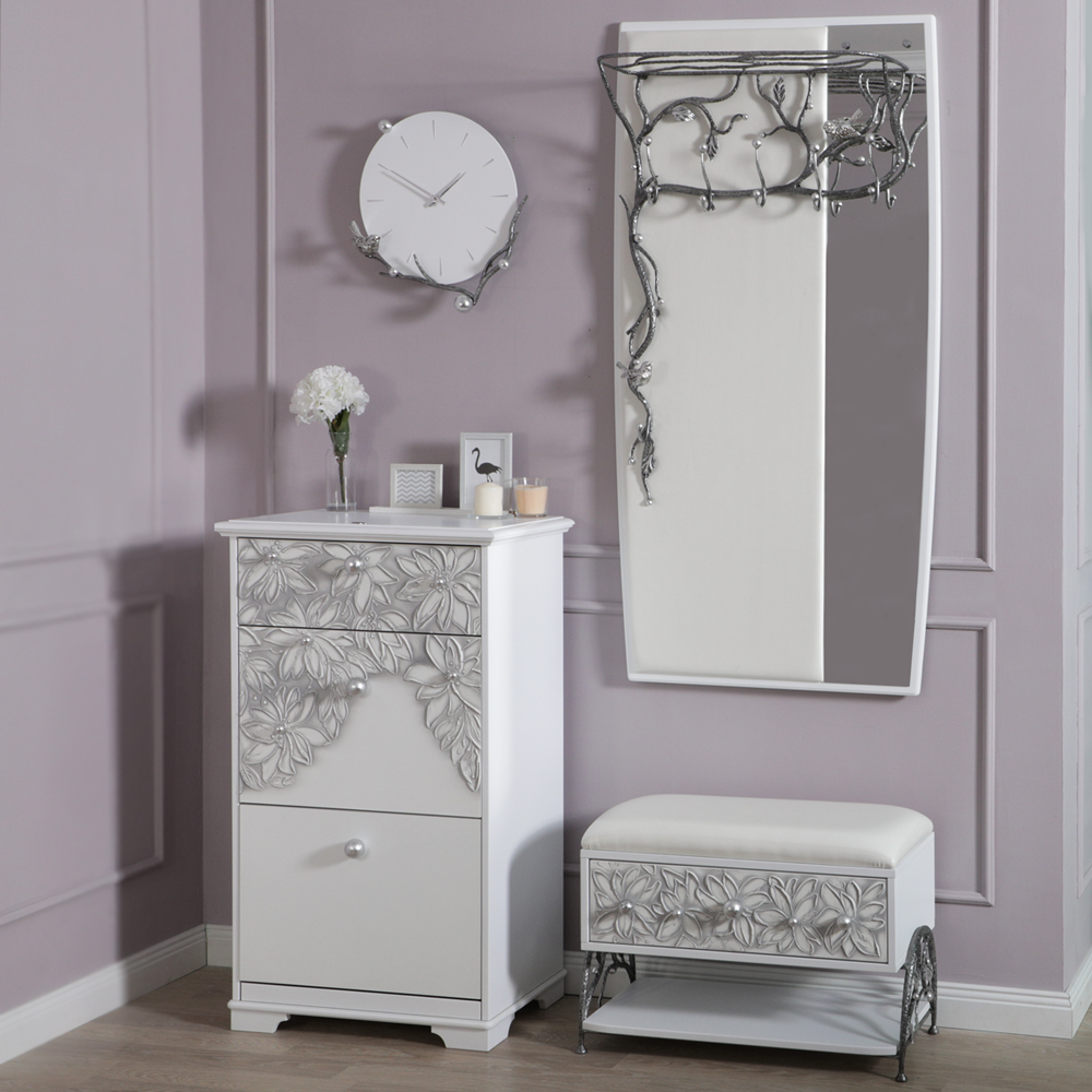 15011,14079 Вешалка и банкетка Терра Серебро BOGACHO 4627196590359, 4627196590342 - Вид №1