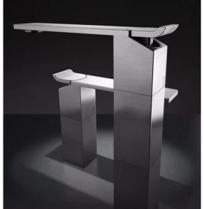 Radomonte Смеситель для раковины, однорычажный, настольный, из нержавеющей стали Okami Okm3