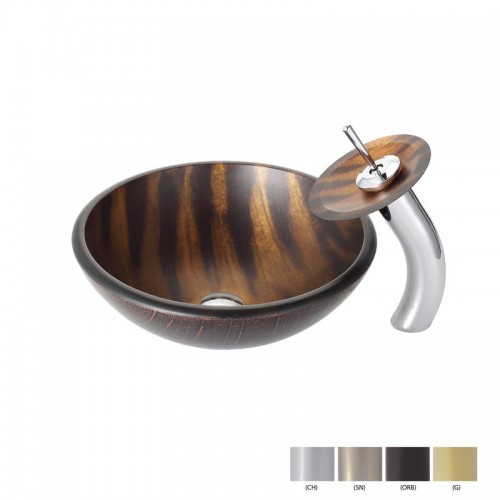 C-GV695-19mm-KGW1700 Накладная раковина на столешницу  прямоугольная Krausru 