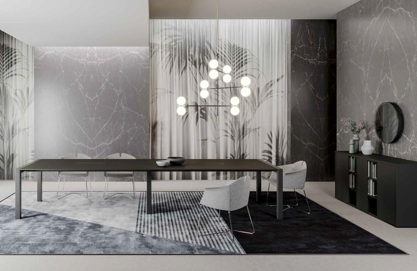 PROF Прямоугольный стол для совещаний с системой управления кабелями Extralight sun-id-1434582 - Вид №2