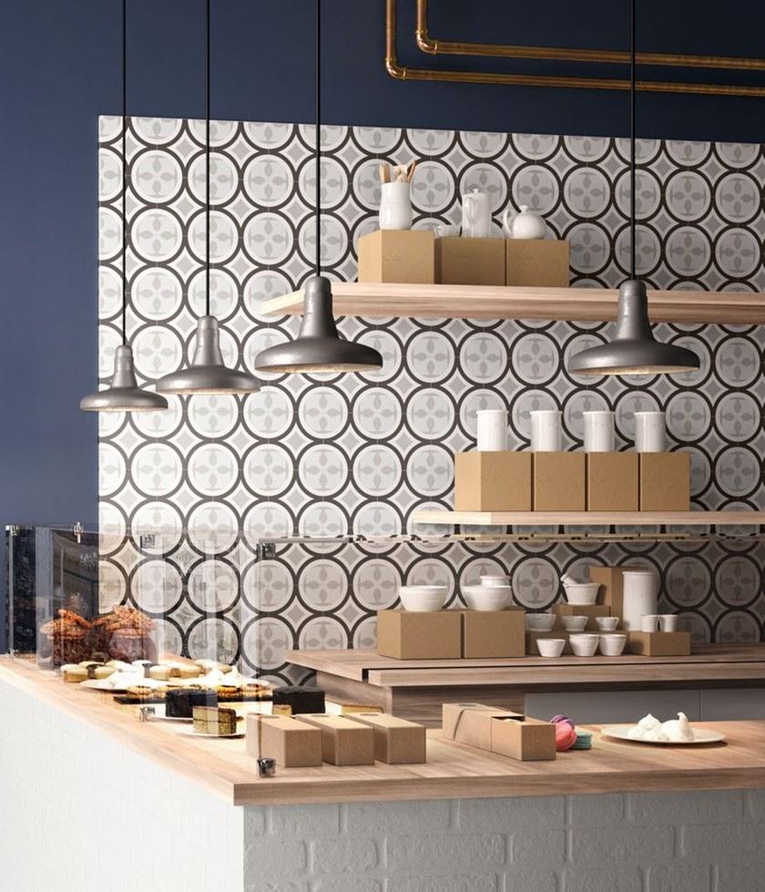 CERAMICA SANT'AGOSTINO Настенная / напольная плитка из керамогранита Patchwork black&white sun-id-1381739 - Вид №2