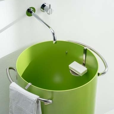 45490 Напольная раковина стоящая круглая Rapsel  - Вид №5