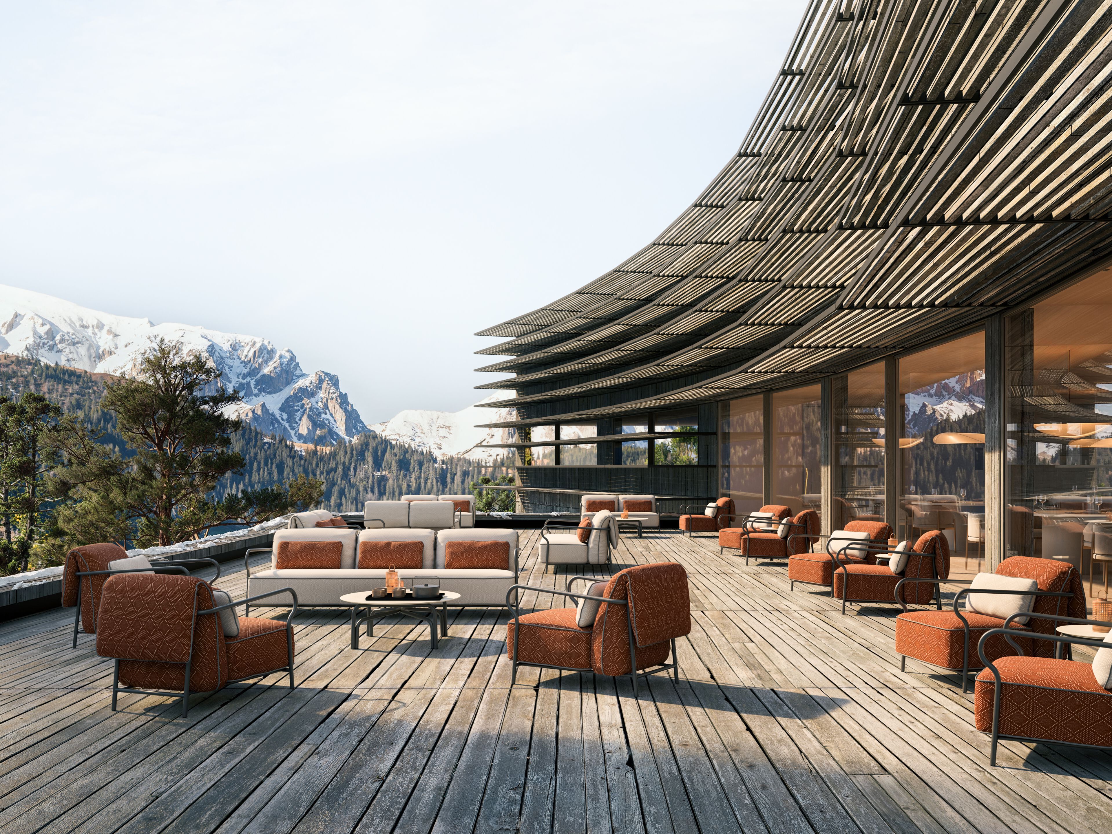 Алюминиевый садовый стул с подлокотниками Unopiù Salò ARCH-00033589 - Вид №13